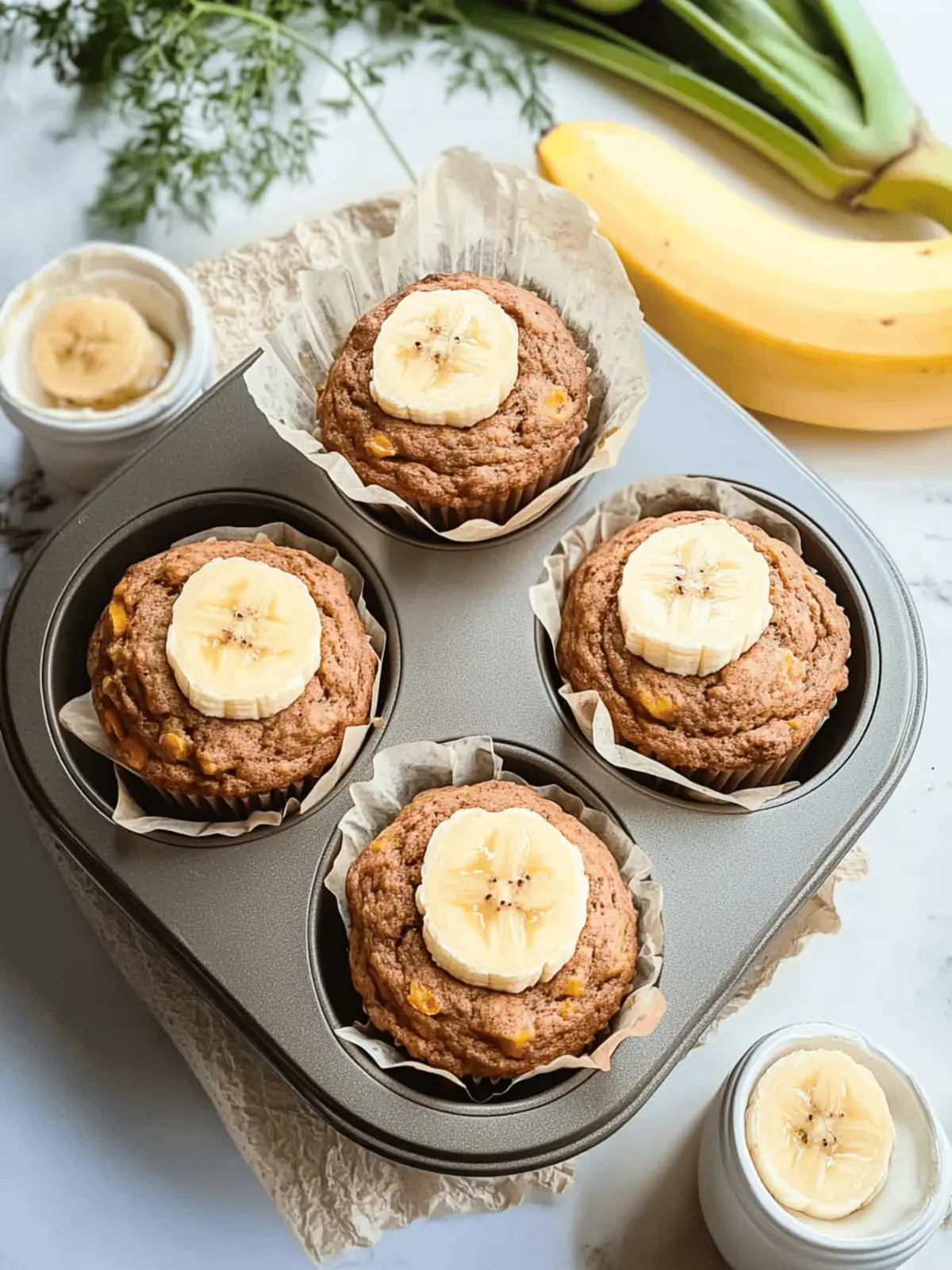 Delicious Carrot Banana Muffins for a Wholesome Morning Treat 2 Carrot Banana Muffins
