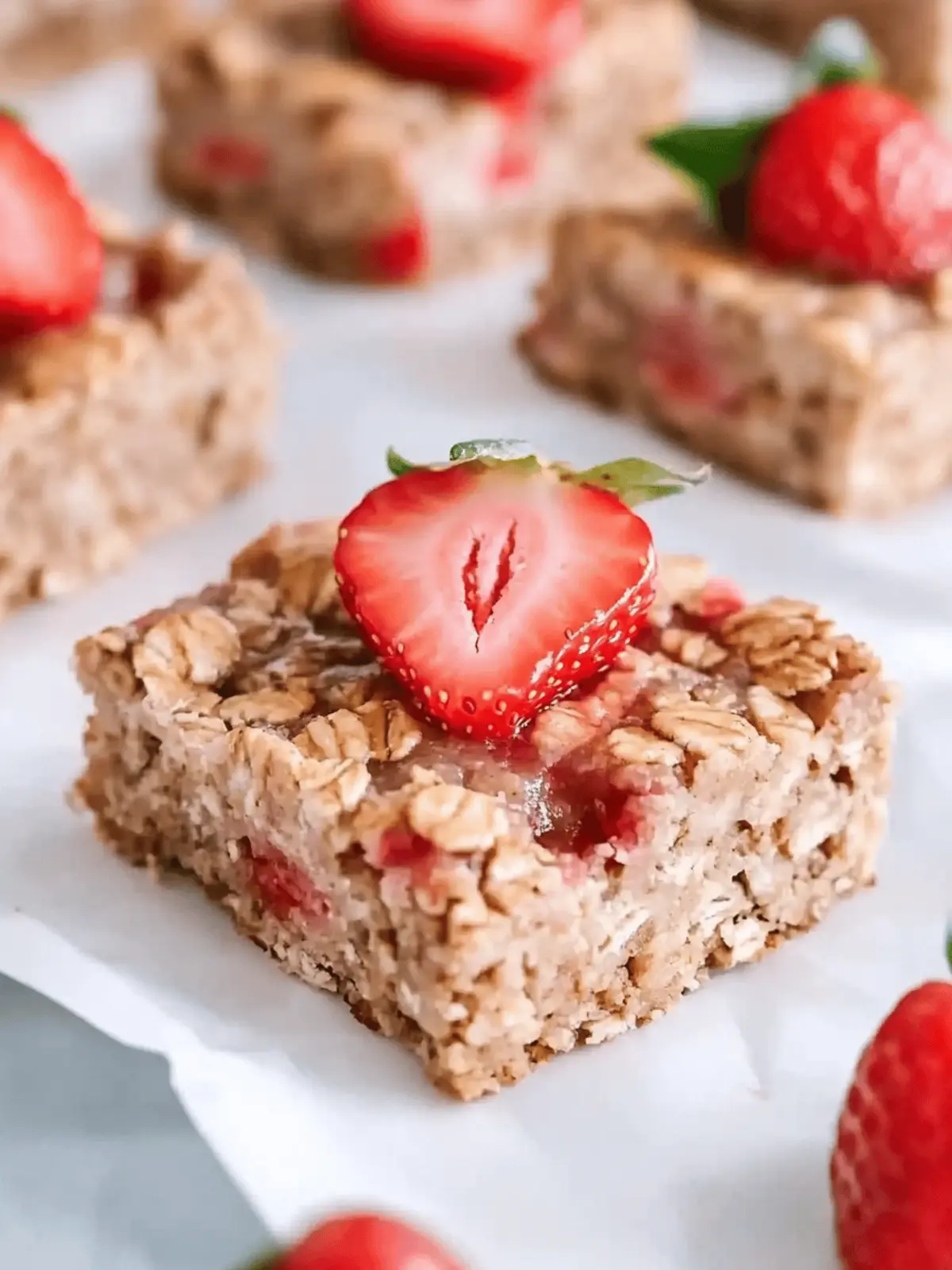 Delicious Strawberry Oatmeal Bars - Healthy & Eggless Treats 3 Strawberry Oatmeal Bars