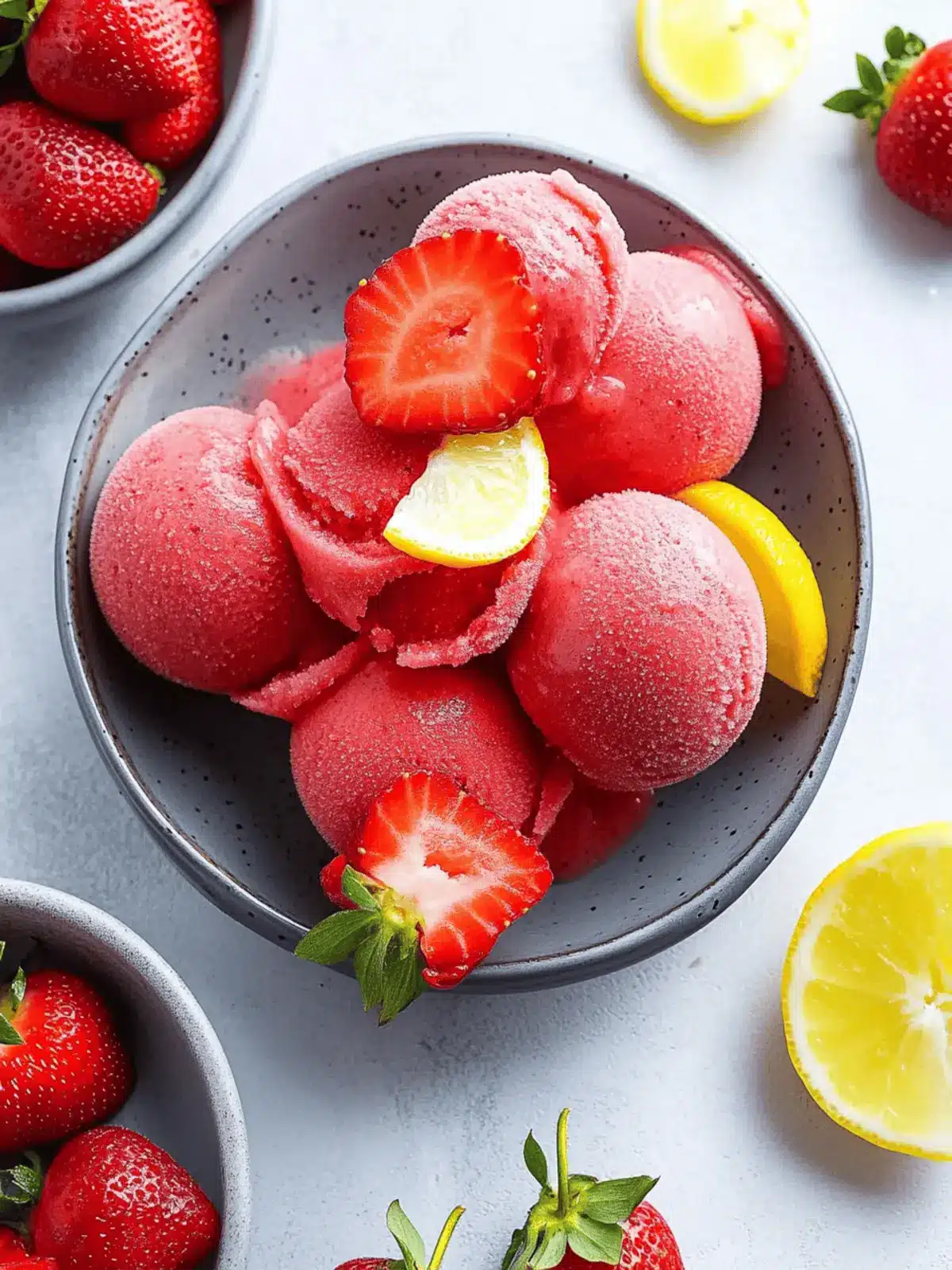 Easy Homemade Strawberry Sorbet: 4 Ingredients, Pure Bliss 2 Strawberry Sorbet