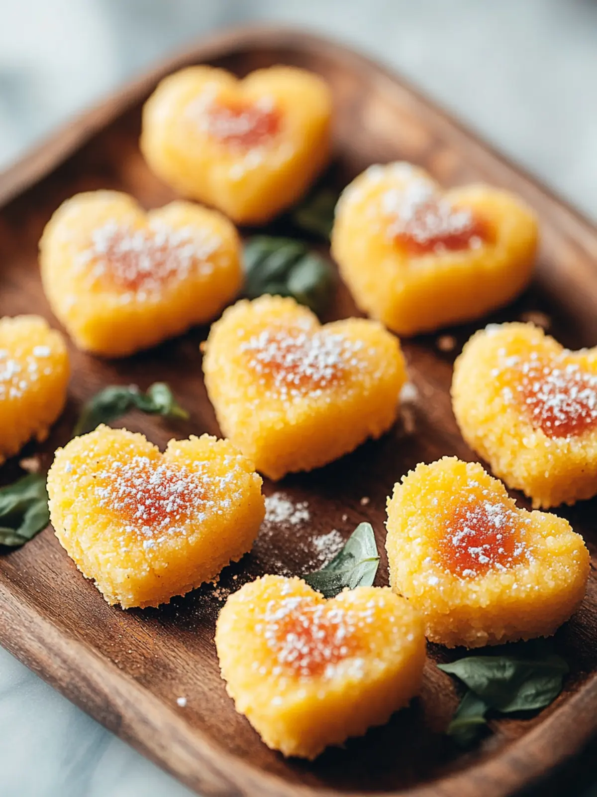 Delicious Heart-Shaped Polenta Bites for Fun Appetizers 3 Heart-Shaped Polenta Bites