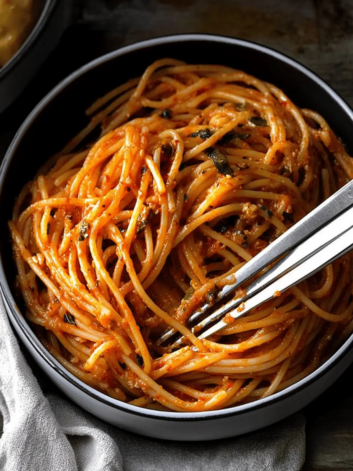 Spicy Cheesy Gochujang Spaghetti You ll Crave Tonight 2 spicy cheesy. gochujang spaghetti