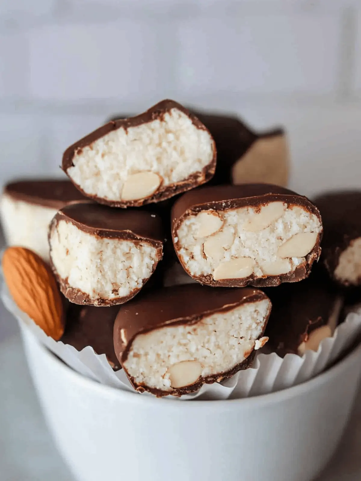Delicious Healthy Almond Joys: Guilt-Free, No-Bake Treats 2 healthy almond joys