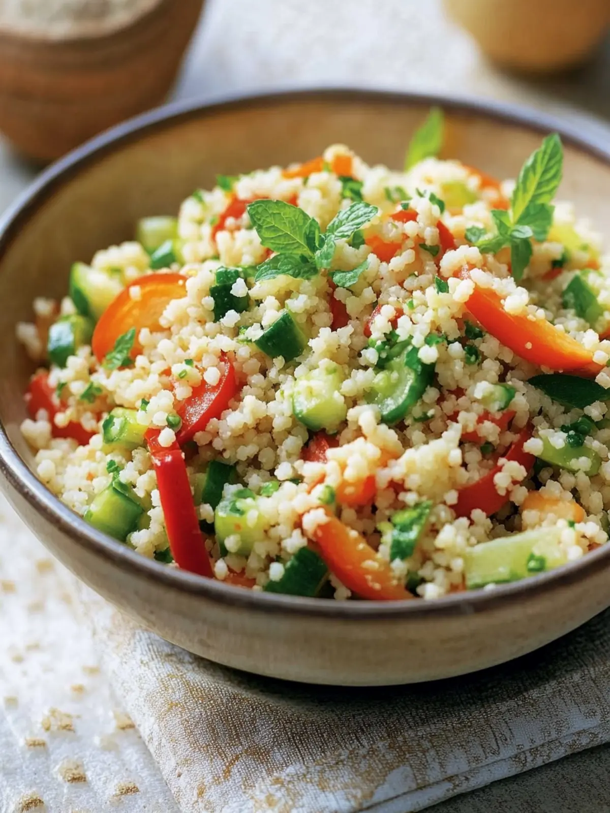 Couscous Vegetable Salad: A Fresh Twist on Your Dinner Table 2 Couscous Vegetable Salad
