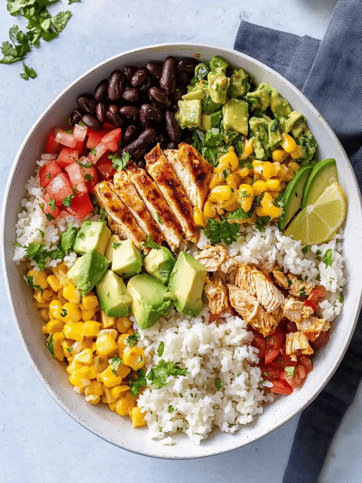 Zesty Chicken Burrito Bowl Packed with Flavor and Protein 3 Zesty Chicken Burrito Bowl Packed with Flavor and Protein