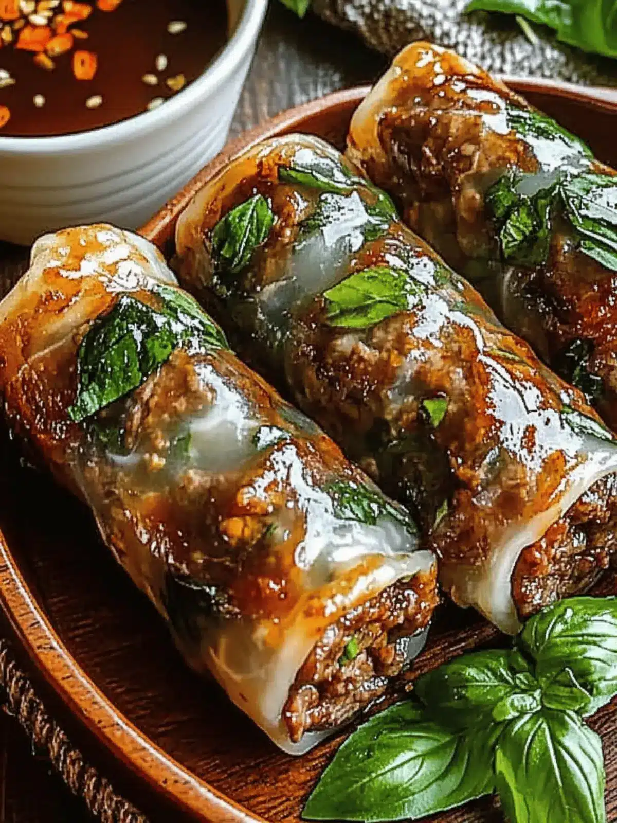 Thai Basil Beef Rolls That Will Spice Up Your Weeknight Dinner 2 Thai Basil Beef Rolls
