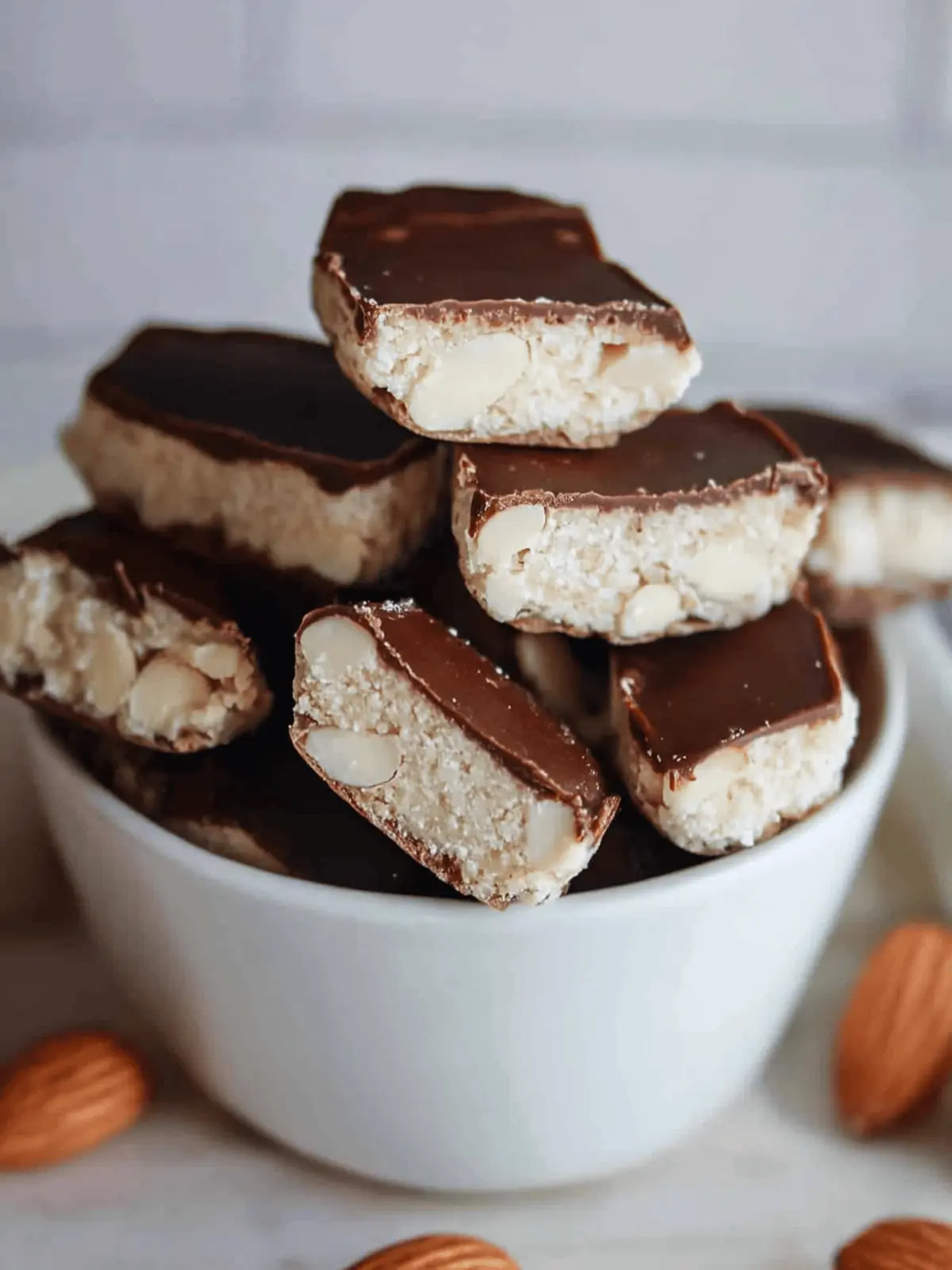 Delicious Healthy Almond Joys: Guilt-Free, No-Bake Treats 3 healthy almond joys