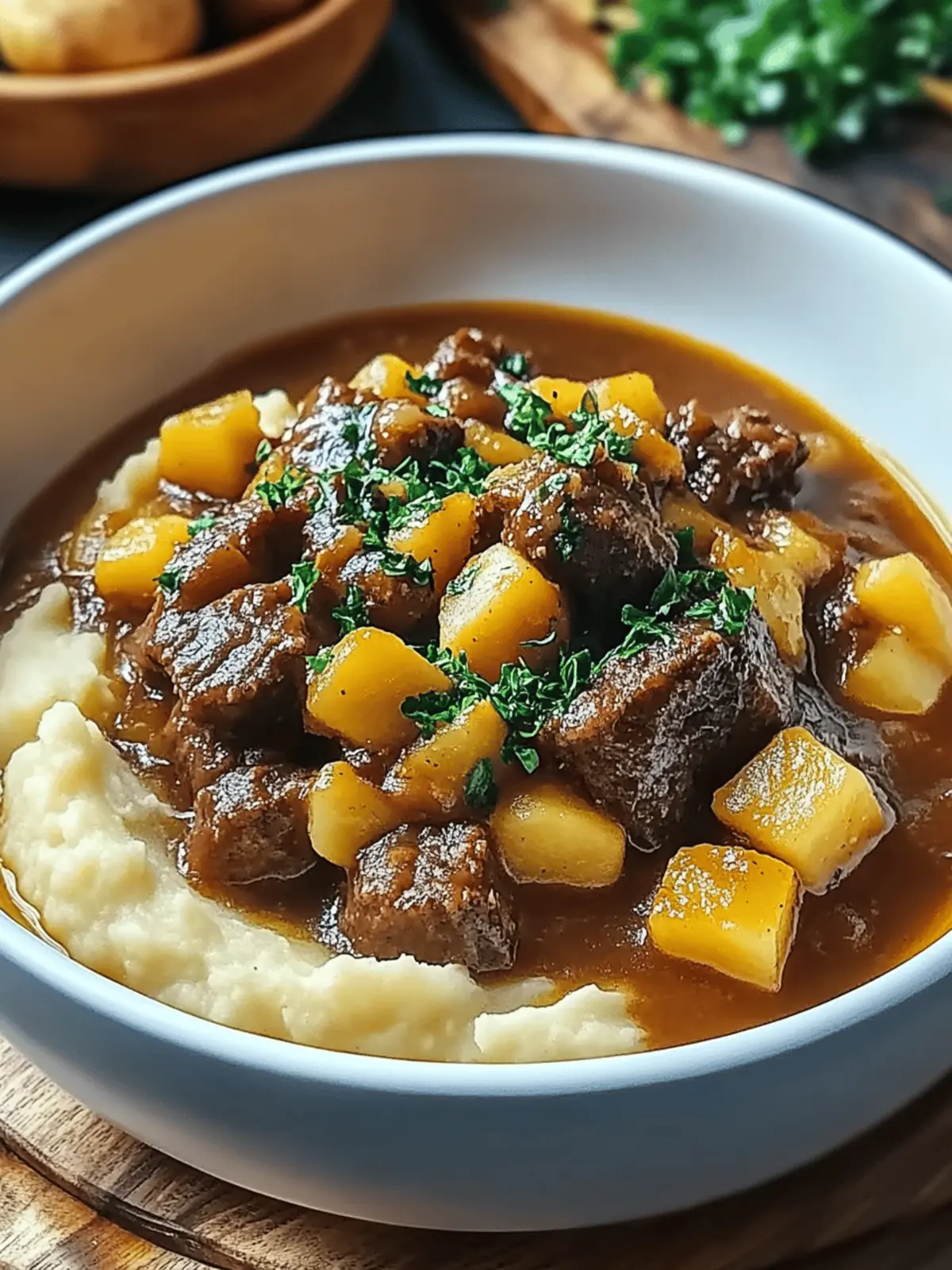 Hearty Irish Stew with Creamy Mashed Potatoes Delight 2 Irish Stew With Mashed Potatoes