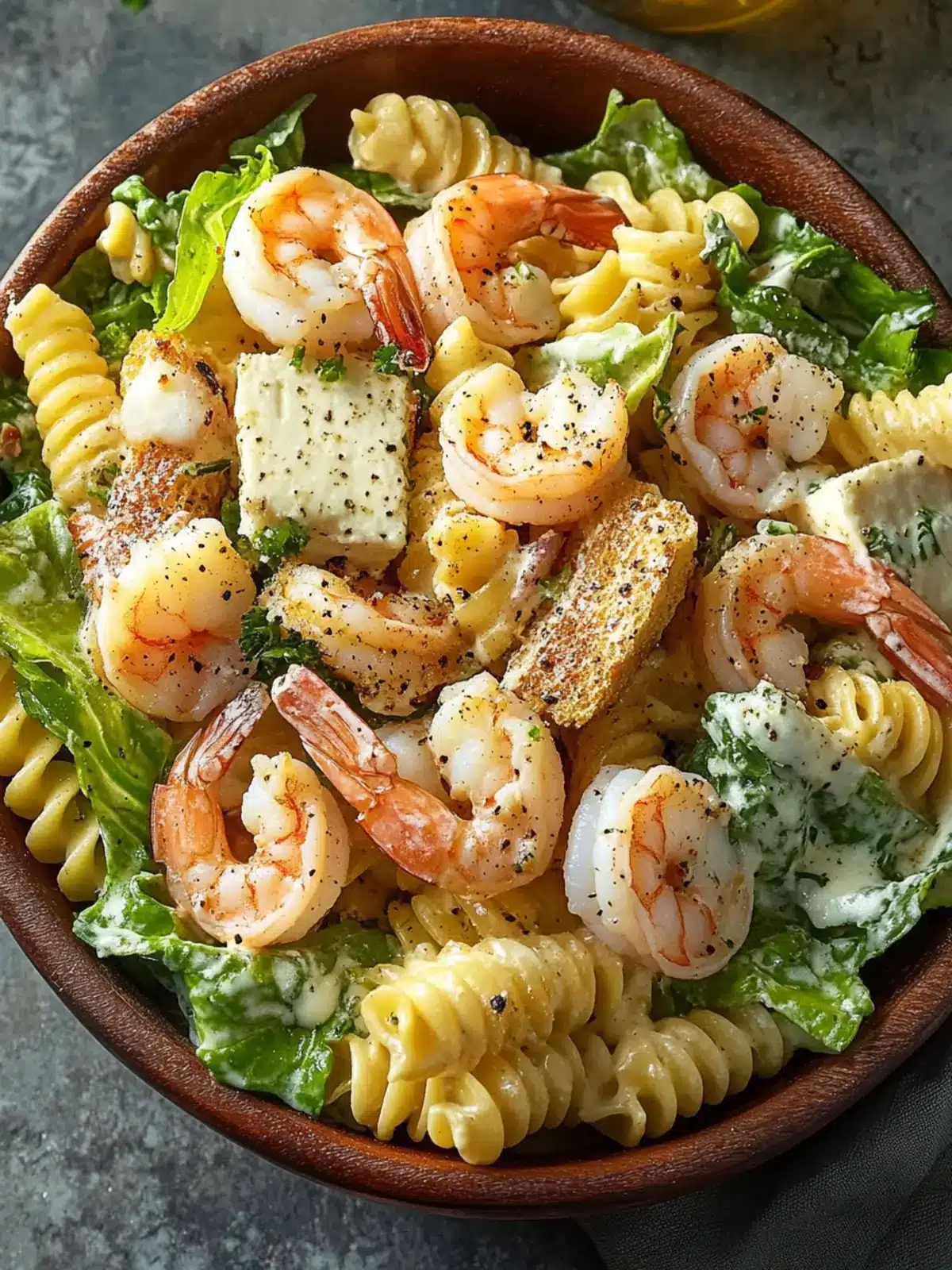 Shrimp Caesar Pasta Salad: Light, Flavorful, and So Easy to Make 4 Shrimp Caesar Pasta Salad