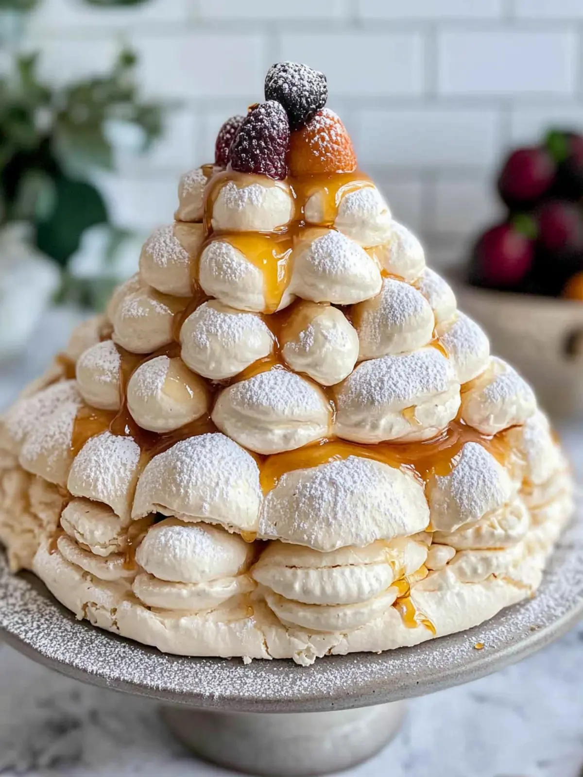Decadent Salted Caramel Stacked Pavlova for Your Holiday Table 4 Salted Caramel Stacked Pavlova