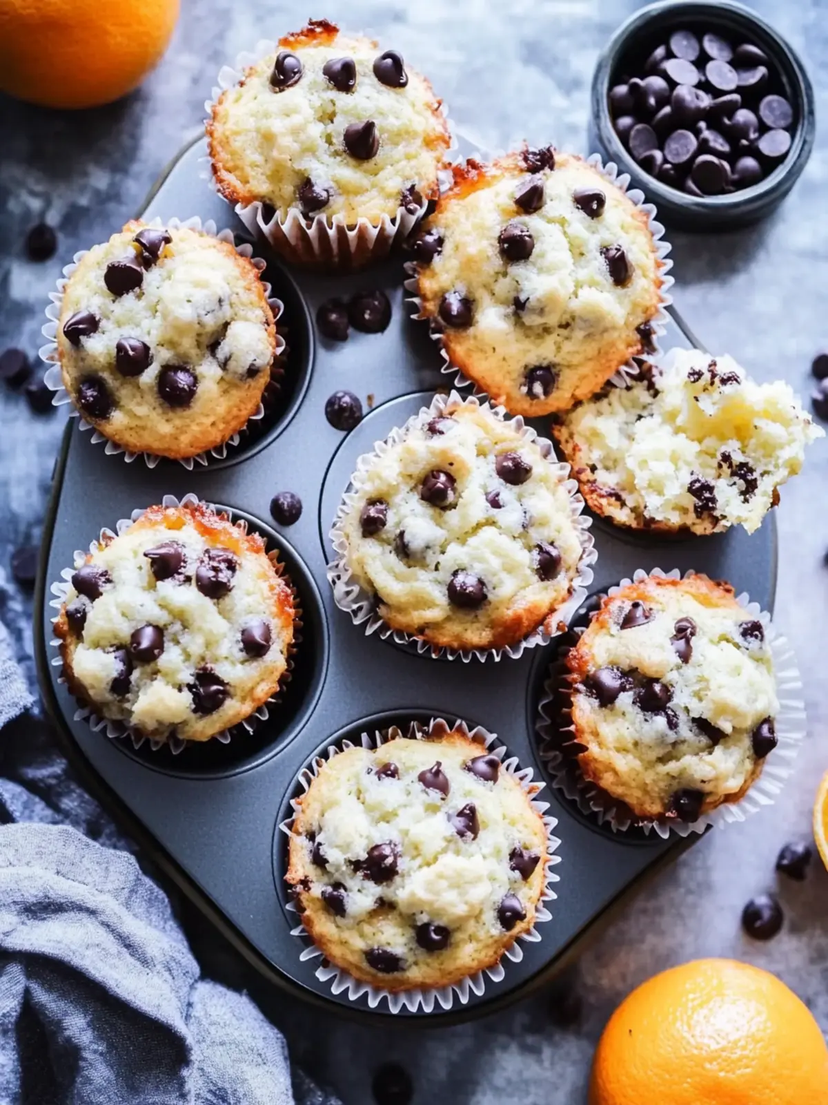 Delicious Orange Chocolate Chip Muffins for a Sweet Surprise 2 Orange Chocolate Chip Muffins