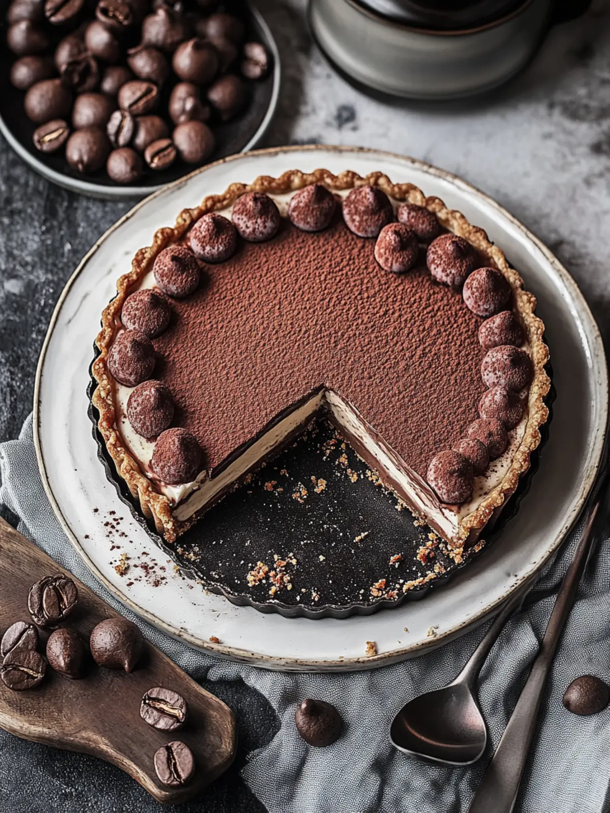Indulge in Chocolate Coffee Mascarpone Tart Bliss 2 Chocolate Coffee Mascarpone Tart