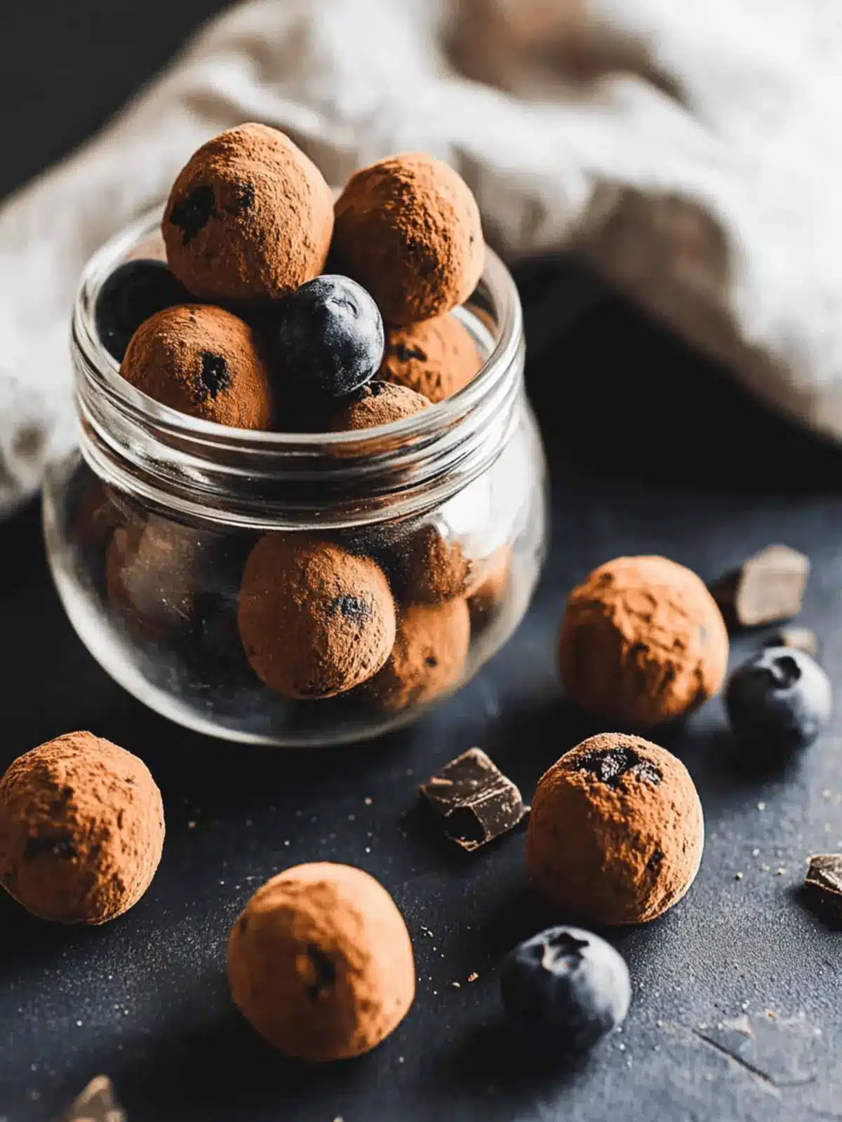Decadent Vegan Chocolate Truffles with Blueberries You ll Love 2 Decadent Vegan Chocolate Truffles with Blueberries You ll Love
