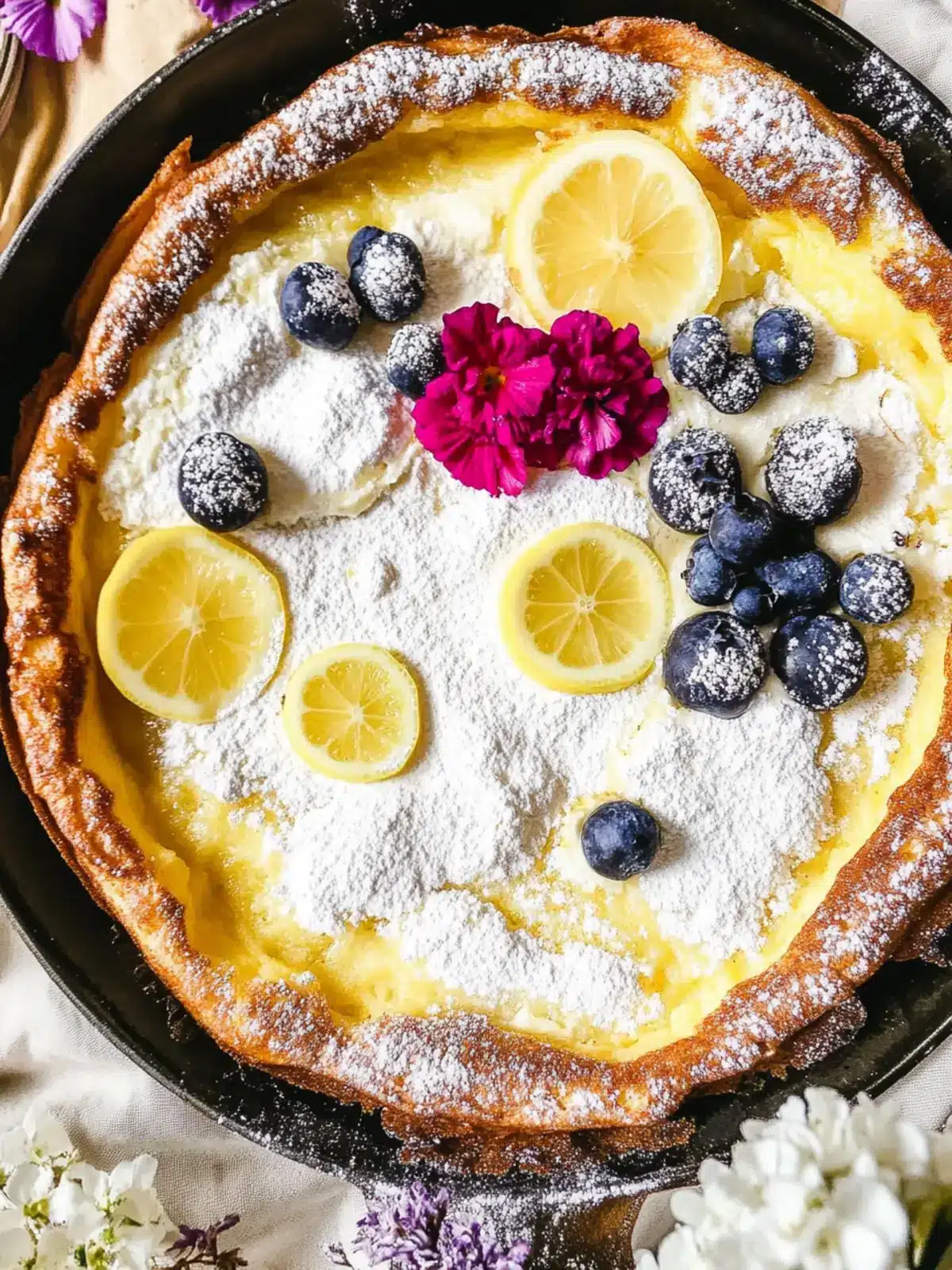 Lemony Dutch Baby Pancake with Lemon Curd: A Bright Delight 3 Lemony Dutch Baby Pancake with Lemon Curd