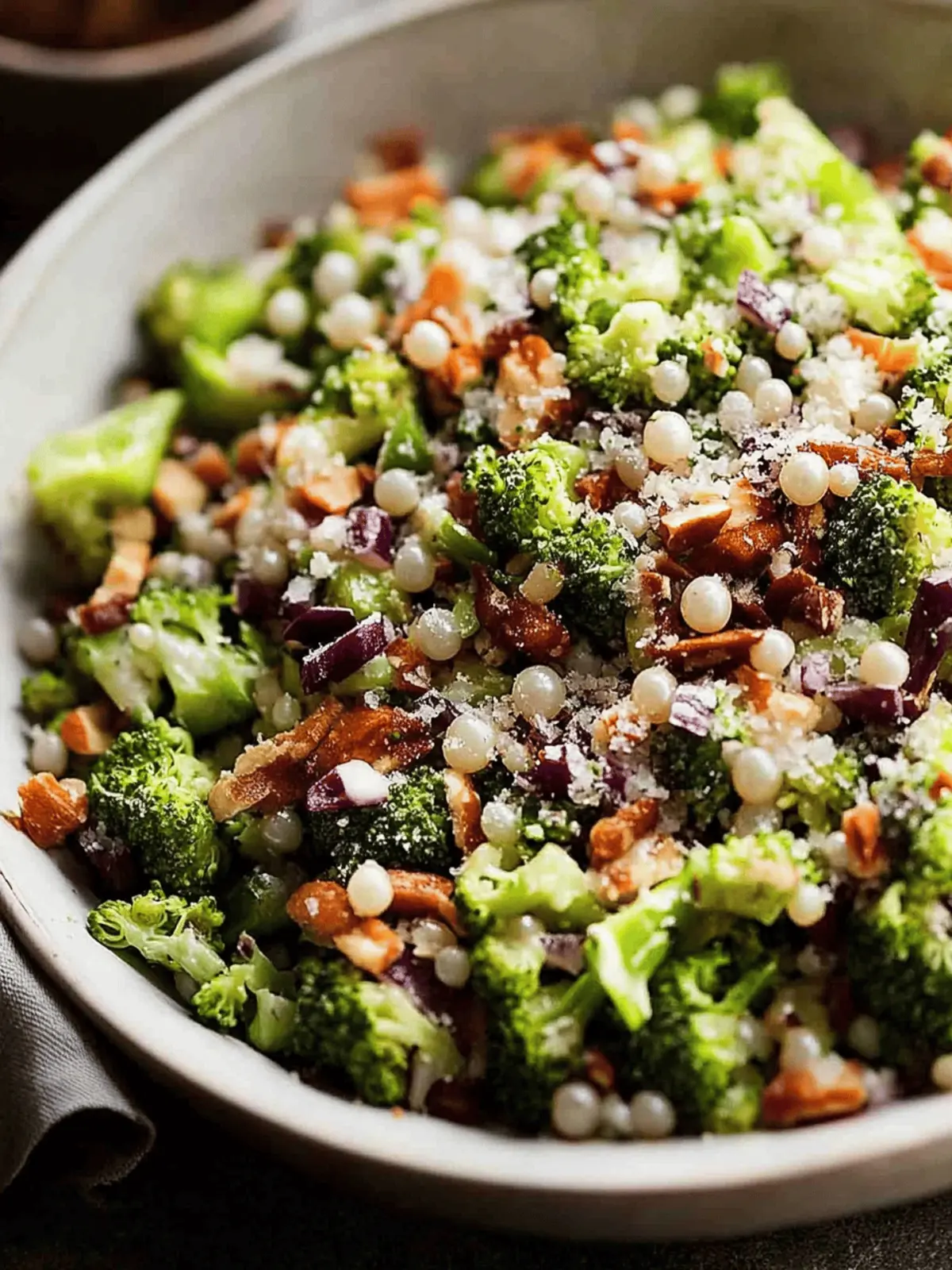 Broccoli Pearl Crunch Salad That Transforms Your Taste Buds 3 Broccoli Pearl Crunch Salad