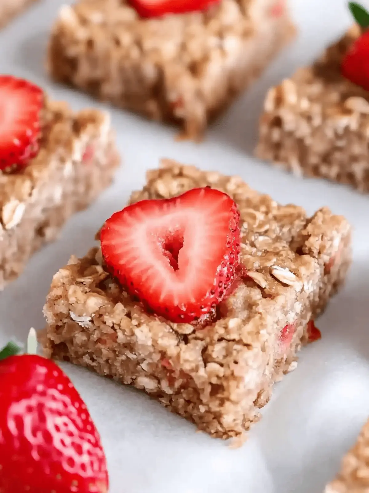 Delicious Strawberry Oatmeal Bars - Healthy & Eggless Treats 2 Strawberry Oatmeal Bars