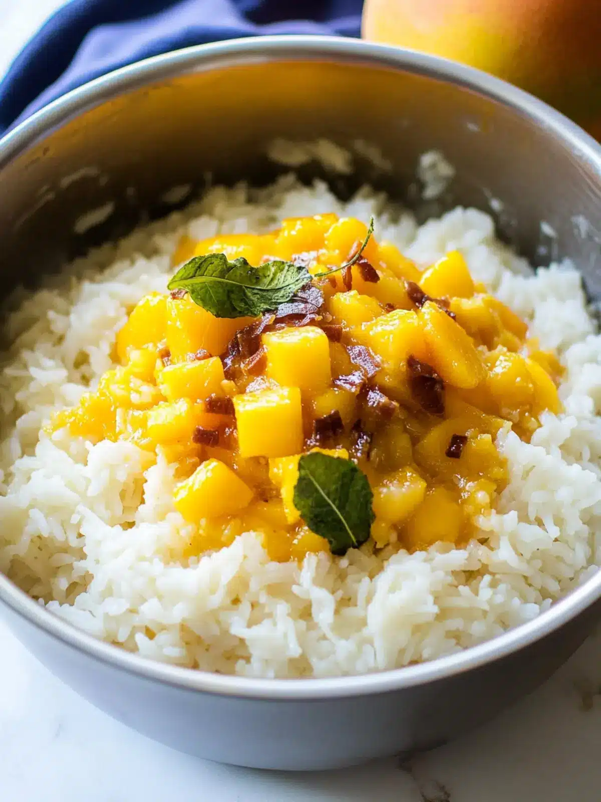 Creamy Coconut Mango Rice That Will Brighten Your Day 4 Creamy Coconut Mango Rice