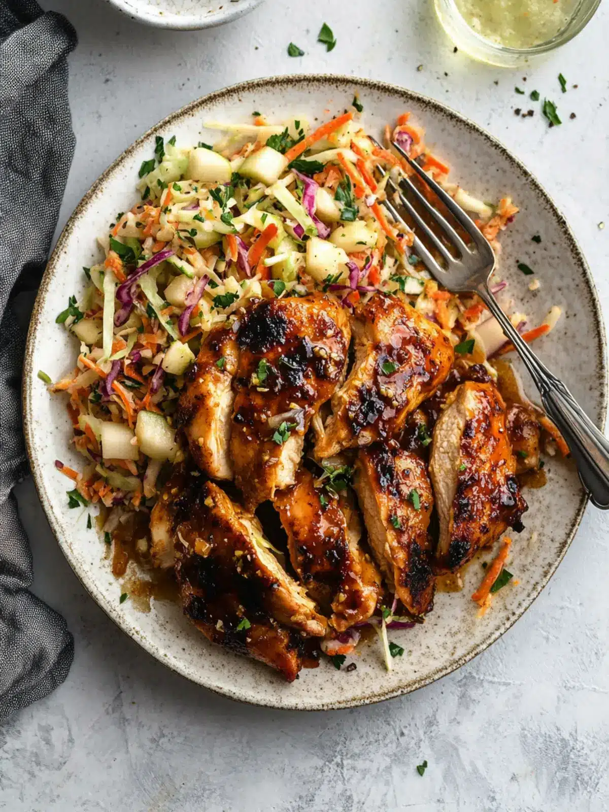 Sticky Apple Cider Chicken with Autumn Slaw You'll Love 2 Sticky Apple Cider Chicken with Autumn Slaw