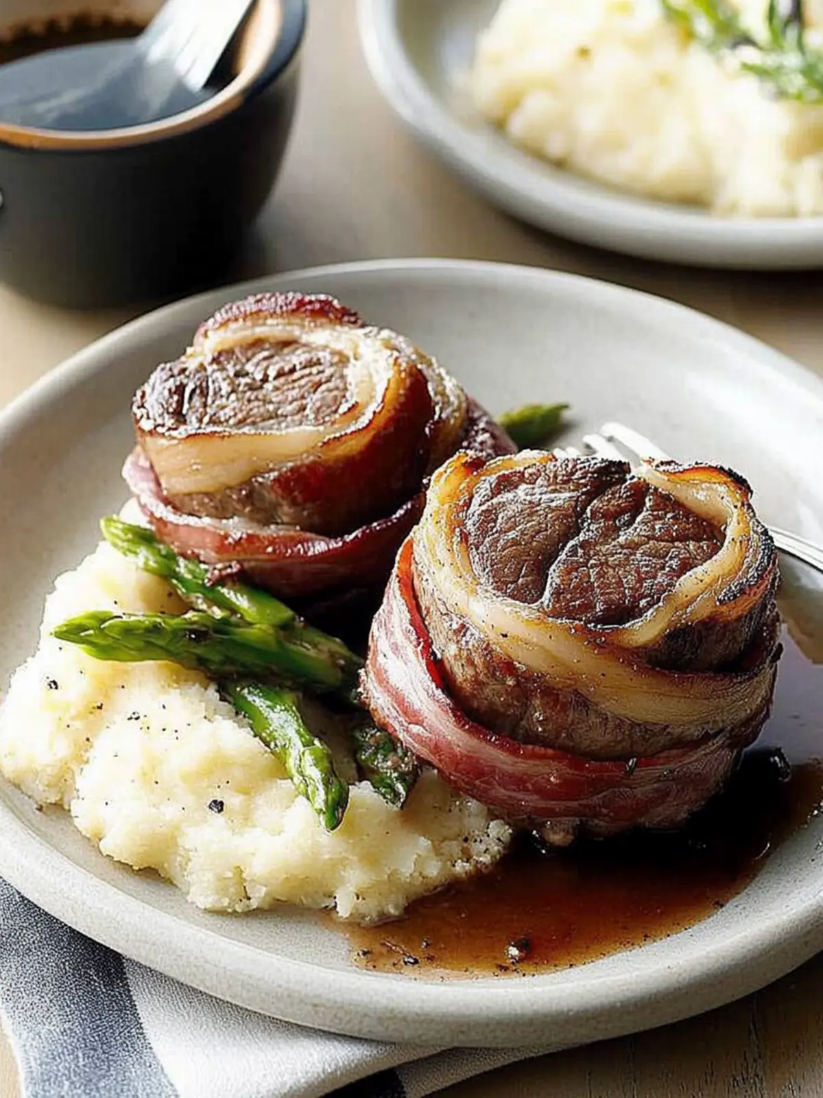 Savor the Flavor: Bacon-Wrapped Steak with Mushroom Magic 4 Bacon-Wrapped Steak