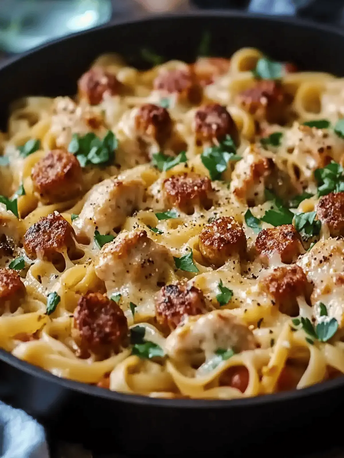 Savory Chicken Apple Sausage One Pan Pasta in 30 Minutes 4 Chicken Apple Sausage One Pan Pasta