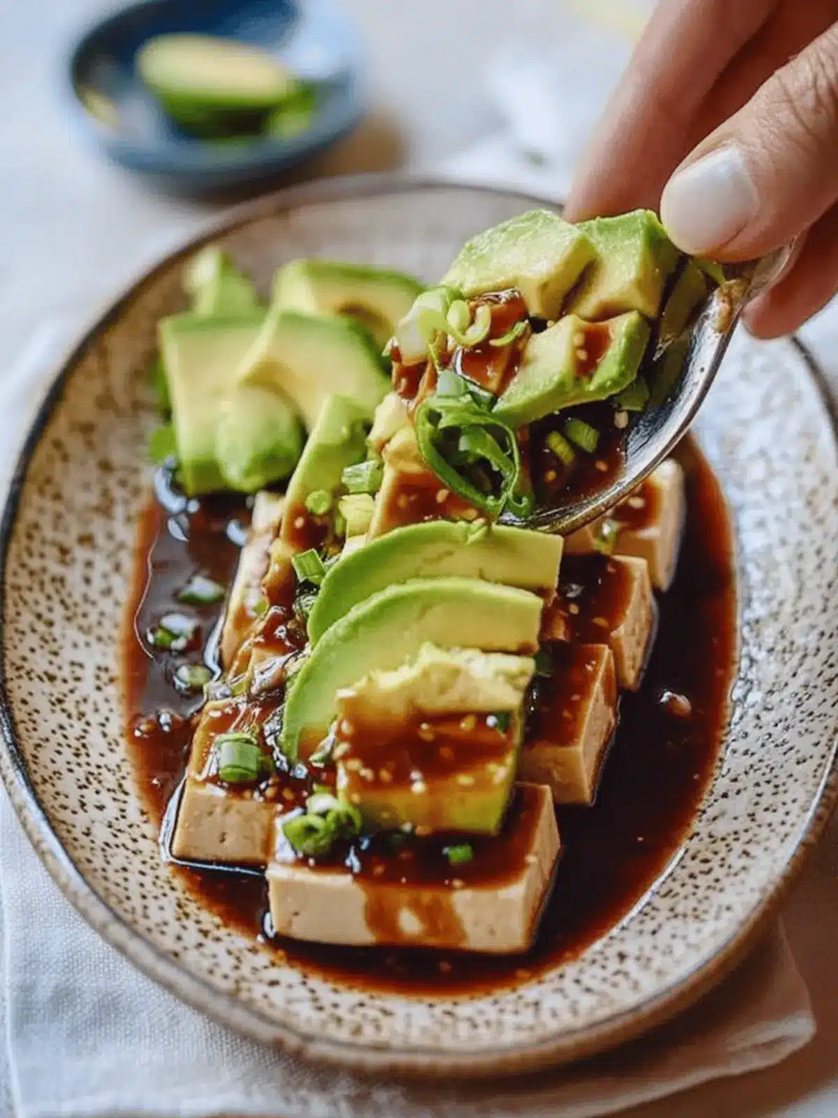 Delicious Tofu Avocado Salad with a Tangy Asian Twist 2 Tofu Avocado Salad