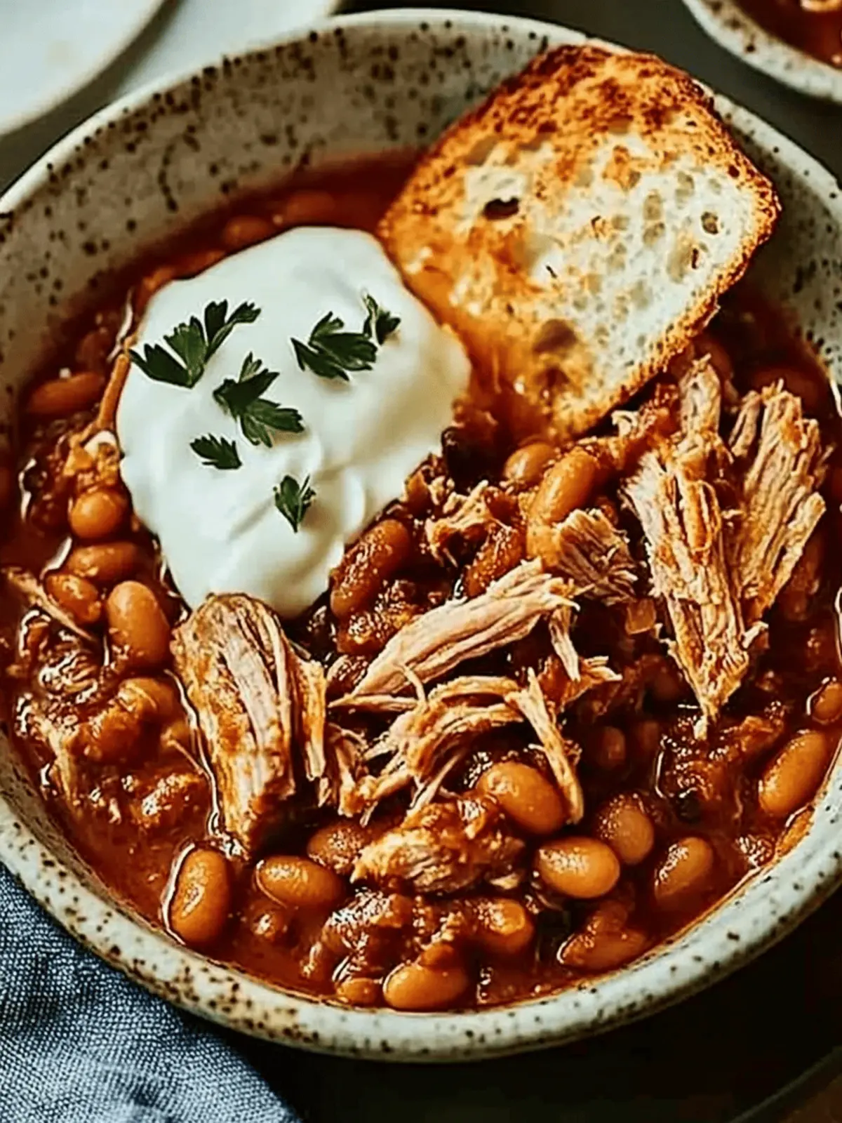 Savory Smoky Slow Cooker Pork with Boston Baked Beans Bliss 4 Smoky slow cooker pork with Boston baked beans