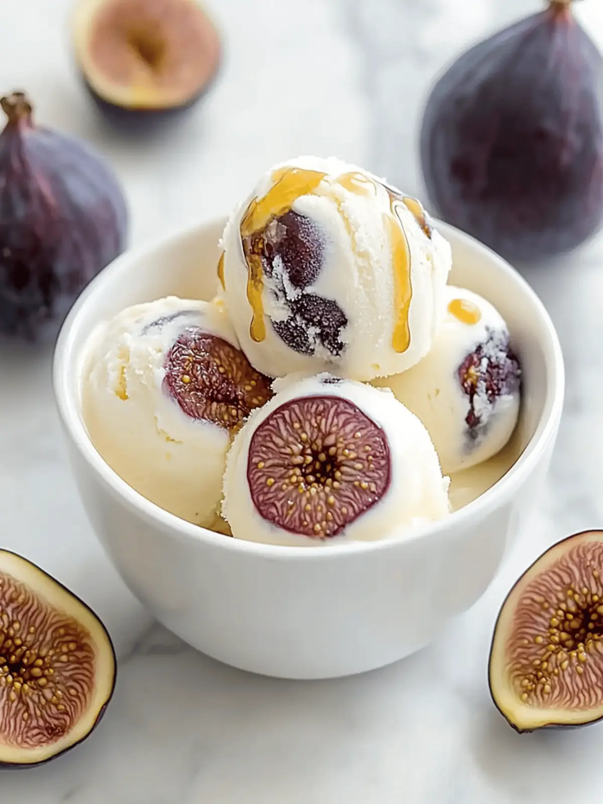 Homemade Honey-Drizzled Fig and Ricotta Ice Cream Bliss 2 Honey-Drizzled Fig and Ricotta Ice Cream