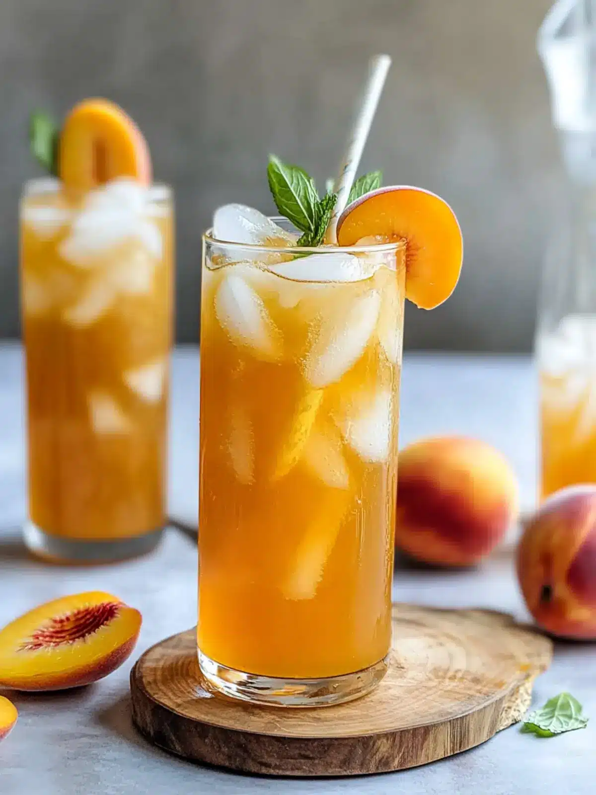 Revitalize Your Day with Iced Peach Green Tea Lemonade 3 Iced Peach Green Tea Lemonade