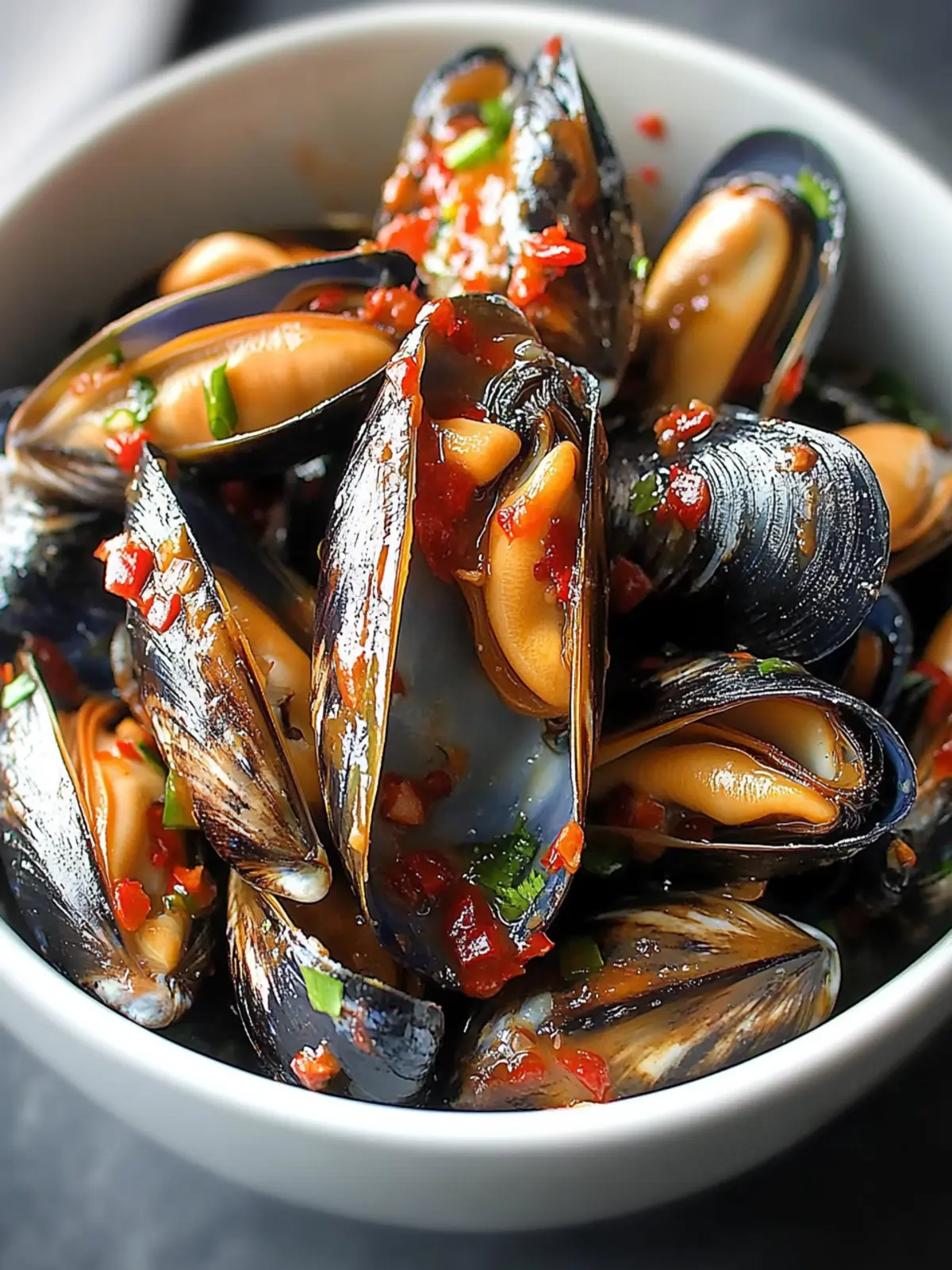 Sweet Chilli Marinated Mussels for Easy Gourmet Indulgence 2 Sweet Chilli Marinated Mussels