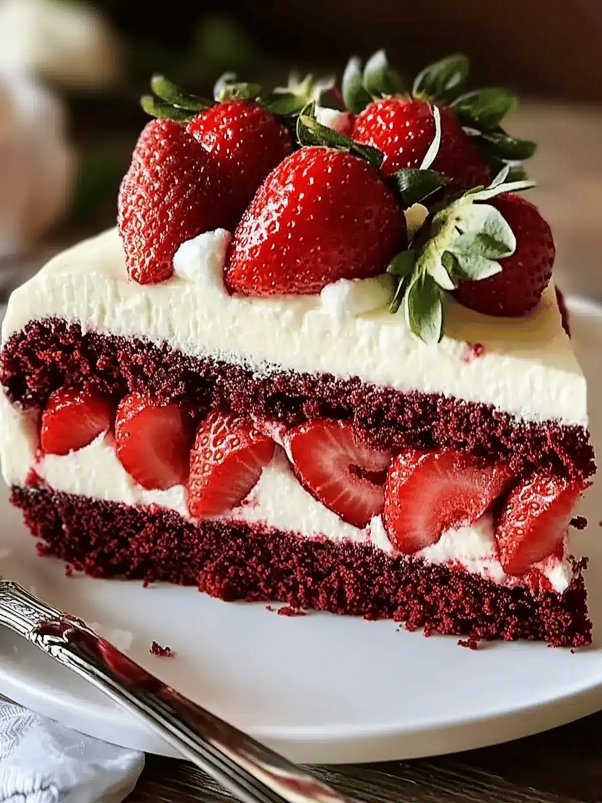 Irresistible Red Velvet Strawberry Cheesecake You ll Love! 4 Red Velvet Strawberry Cheesecake