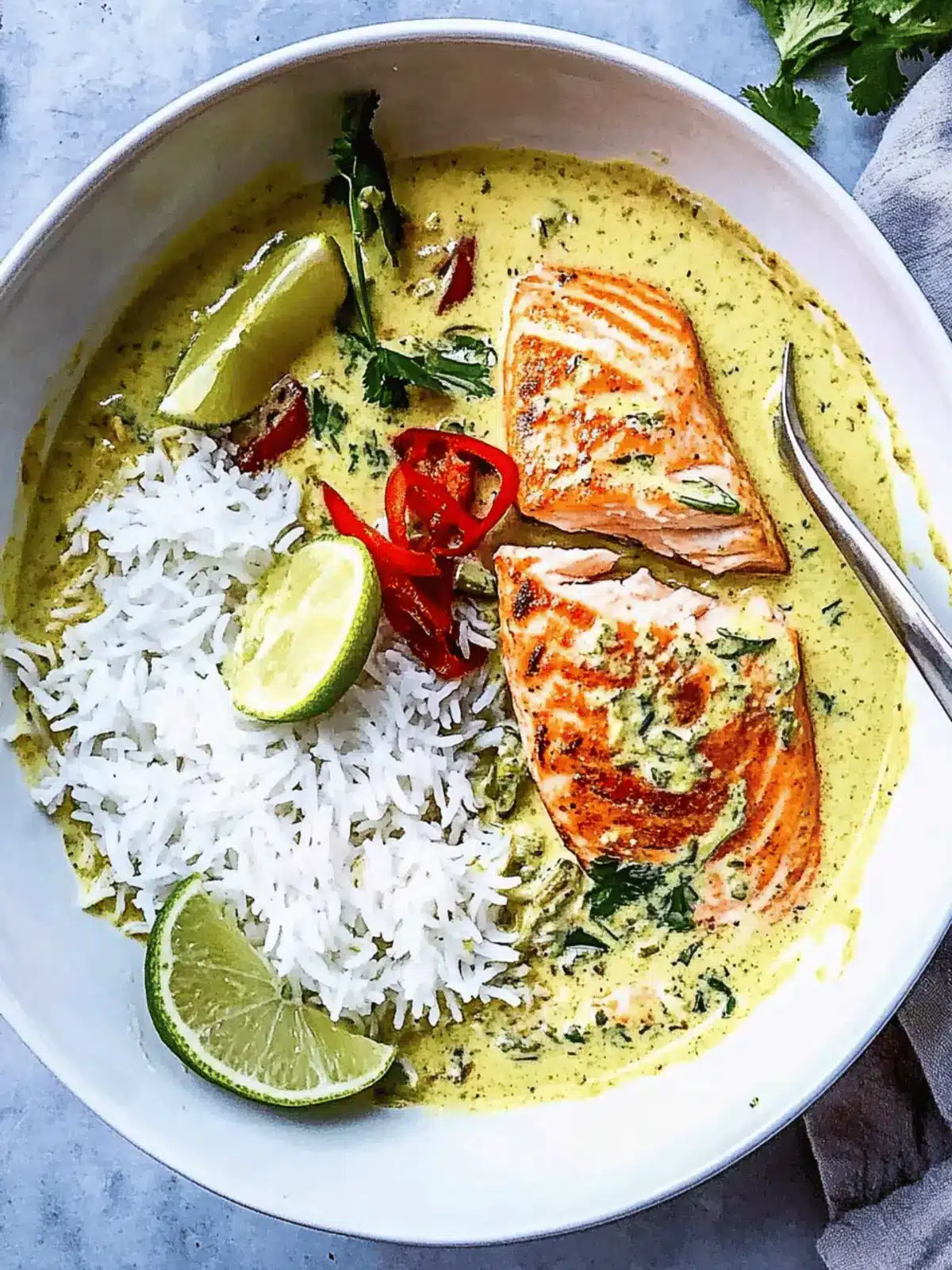 Zesty Salmon in Coconut Lime Indian Curry for Flavor Lovers 3 Salmon in Coconut Lime Indian Curry