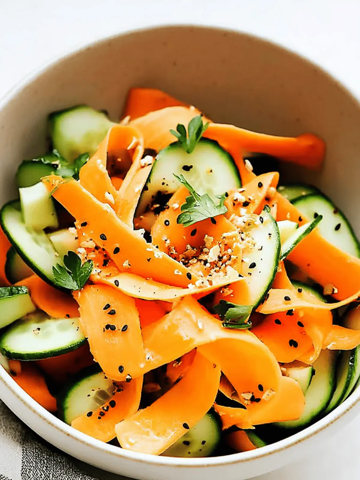 Carrot and Cucumber Ribbon Salad: A Cool, Crunchy Treat! 4 Carrot and Cucumber Ribbon Salad