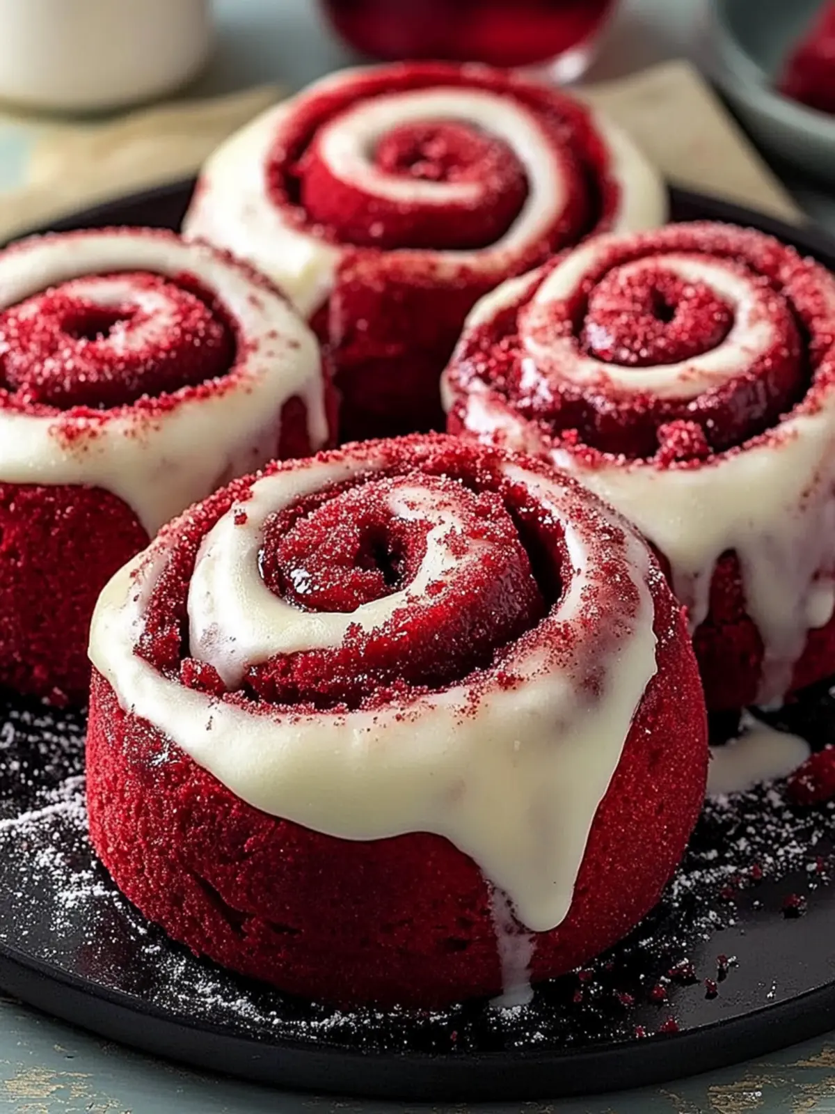 Red Velvet Cinnamon Rolls That Will Wow Your Taste Buds! 3 Red Velvet Cinnamon Rolls