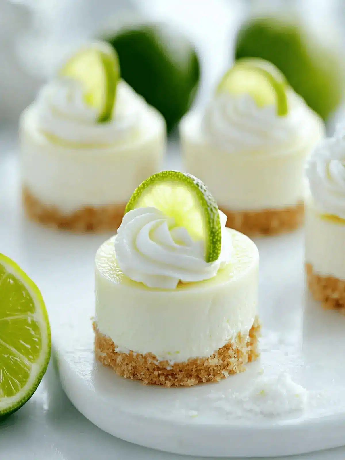 Mini Key Lime Pie Cheesecakes: Your Summer No-Bake Delight 4 Mini Key Lime Pie Cheesecakes