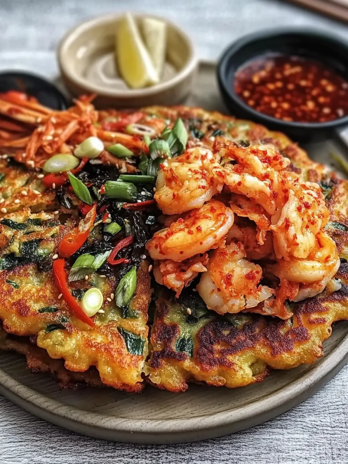 Savory Spicy Korean Seafood Pancake That'll Wow Your Guests 2 Spicy Korean Seafood Pancake