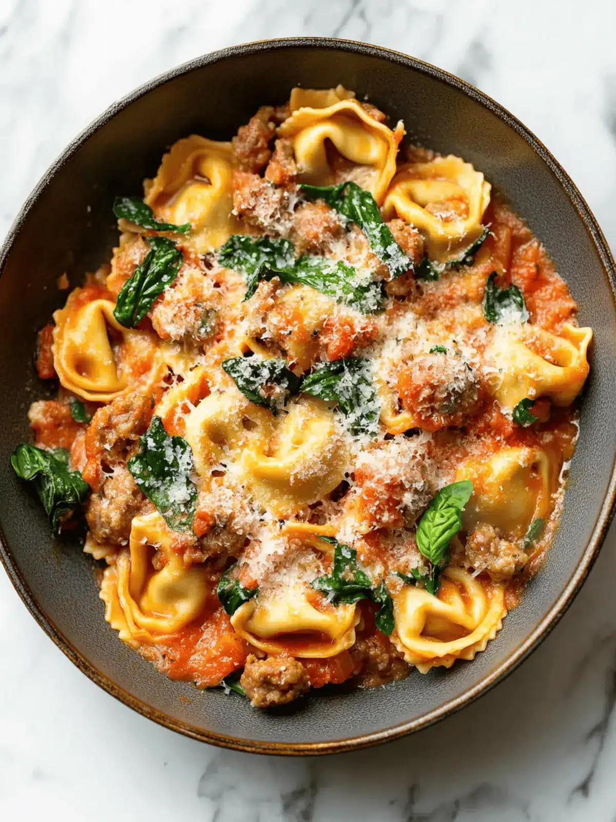 One Pan Tortellini with Sausage for a Cozy Family Dinner 4 One Pan Tortellini with Sausage
