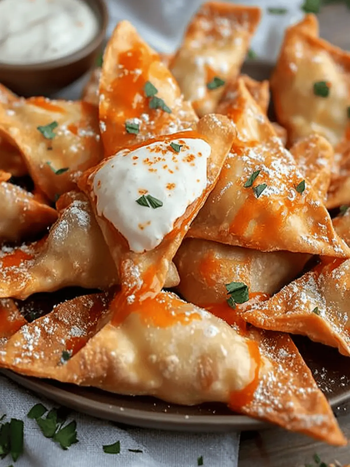 Crispy Air Fryer Buffalo Chicken Wontons You ll Love to Snack On 3 Air Fryer Buffalo Chicken Wontons