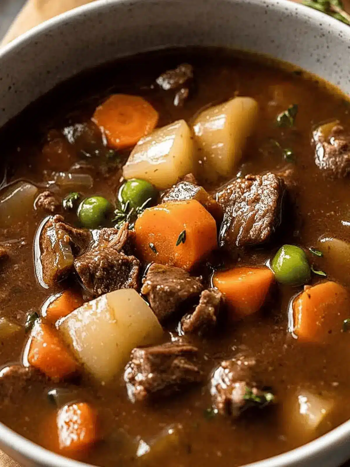 Savory Vegetable Beef Soup with Red Wine for Cozy Nights 3 Vegetable Beef Soup