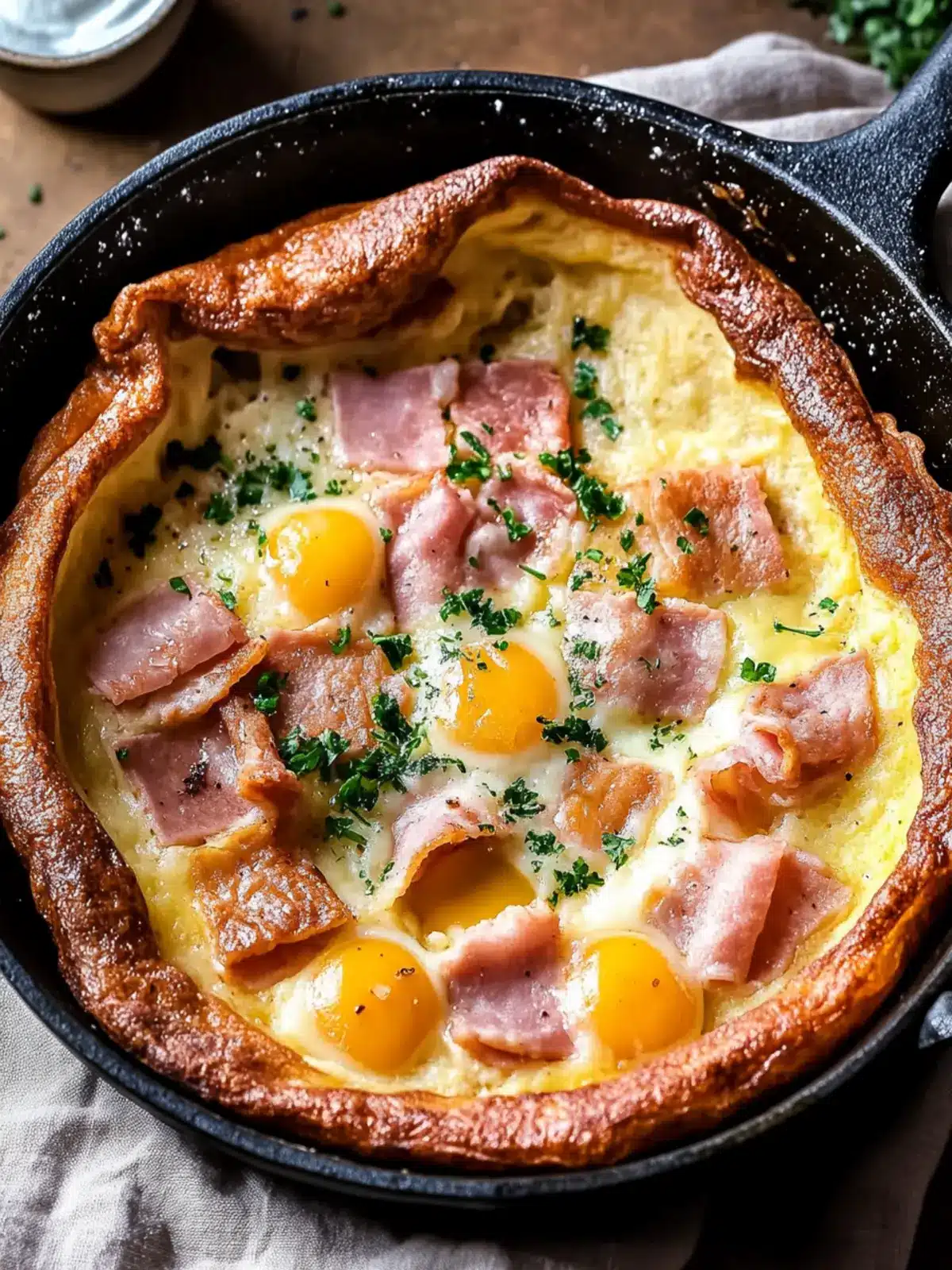 Elevate Brunch with a Ham and Cheese Dutch Baby Delight 4 Ham and Cheese Dutch Baby