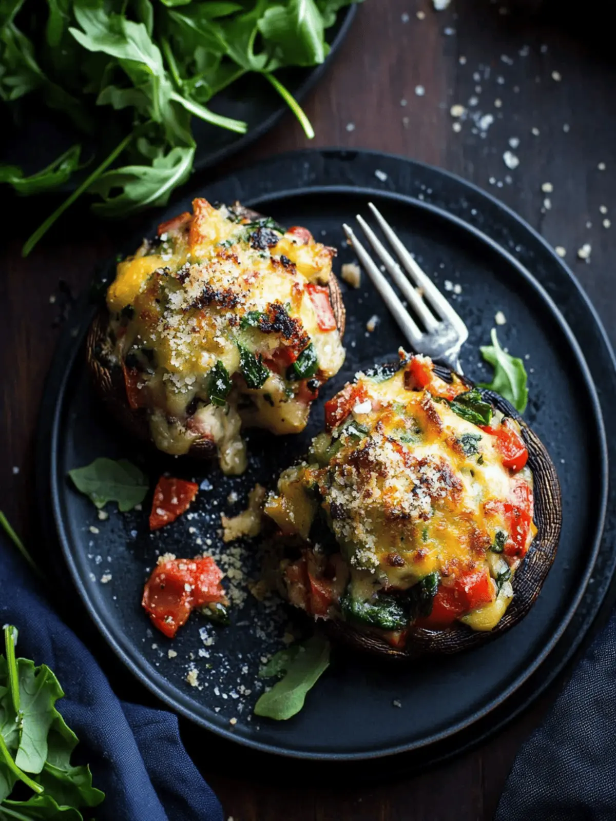 Mouthwatering Vegetable Stuffed Portabella Mushrooms Recipe 3 Vegetable Stuffed Portabella Mushrooms