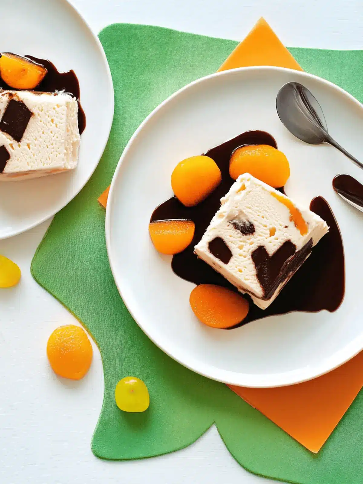 Creamy White Chocolate Semifreddo with Rich Cocoa Sauce 3 White Chocolate Semifreddo with Chocolate Sauce