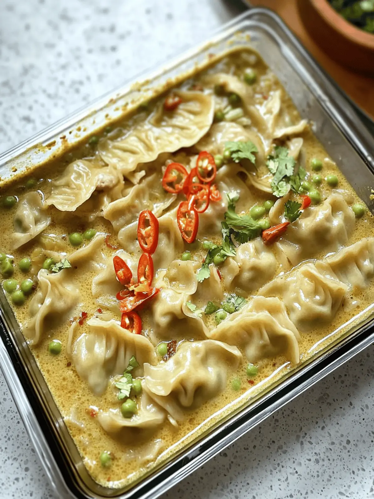 One Pan Laksa Baked Dumplings: Flavorful Vegan Comfort Food 4 One Pan Laksa Baked Dumplings