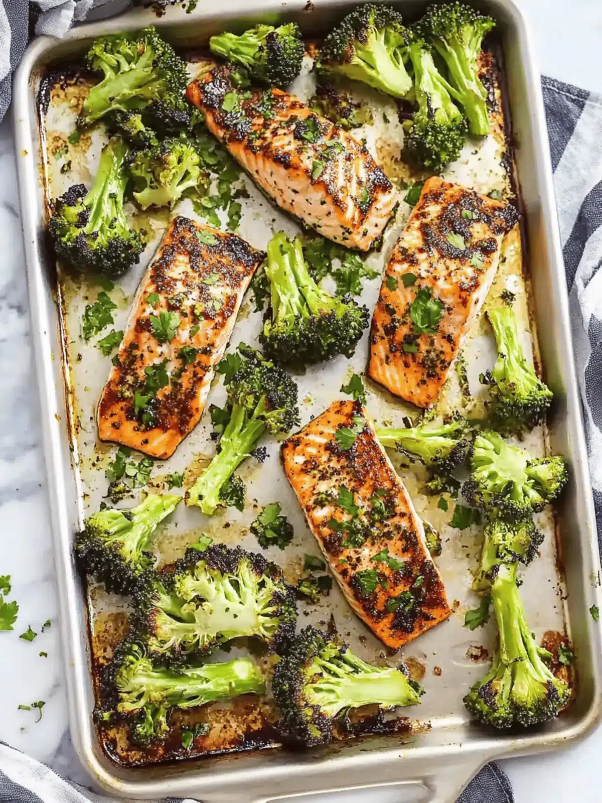Sheet Pan Salmon and Broccoli with Miso Butter Magic 4 Sheet Pan Salmon and Broccoli with Miso Butter