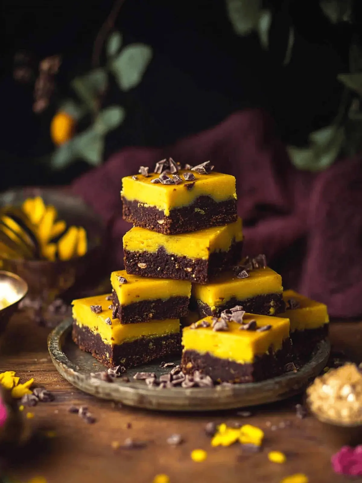 Decadent Brownie Burfi Bites: A Fusion Delight Awaits 3 Brownie Burfi Bites