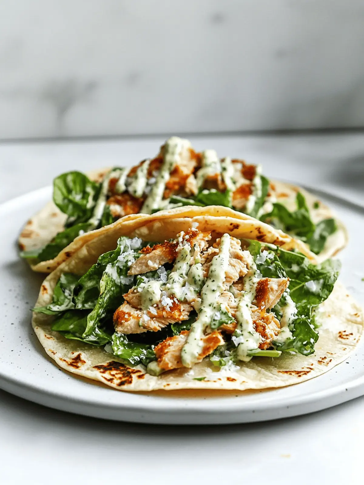 Smash Chicken Caesar Tacos: Quick, Crispy, and Irresistibly Delicious 4 Smash Chicken Caesar Tacos