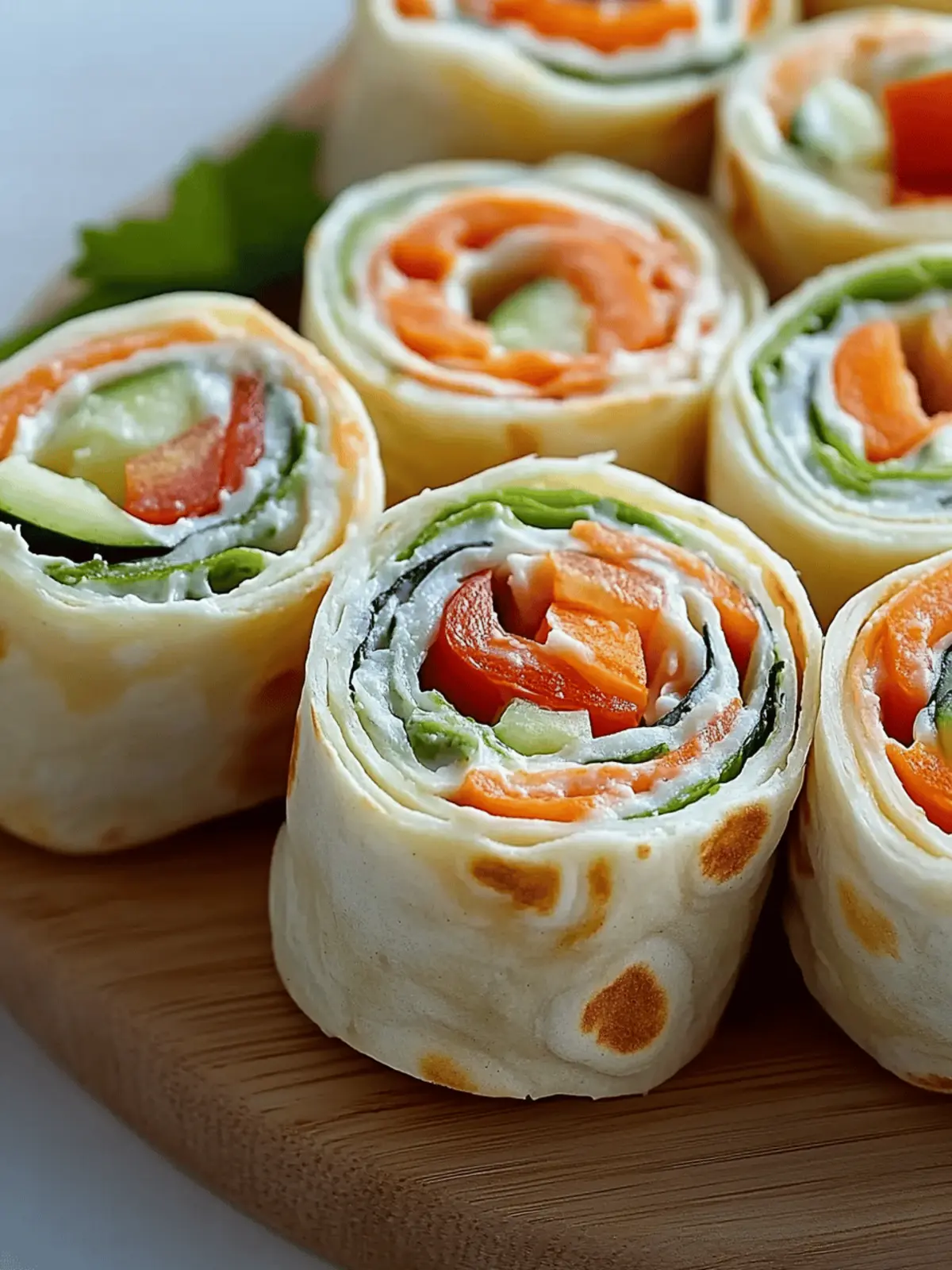 Fresh Vegetable Tortilla Roll Ups for a Colorful Lunch Delight 2 Fresh Vegetable Tortilla Roll Ups