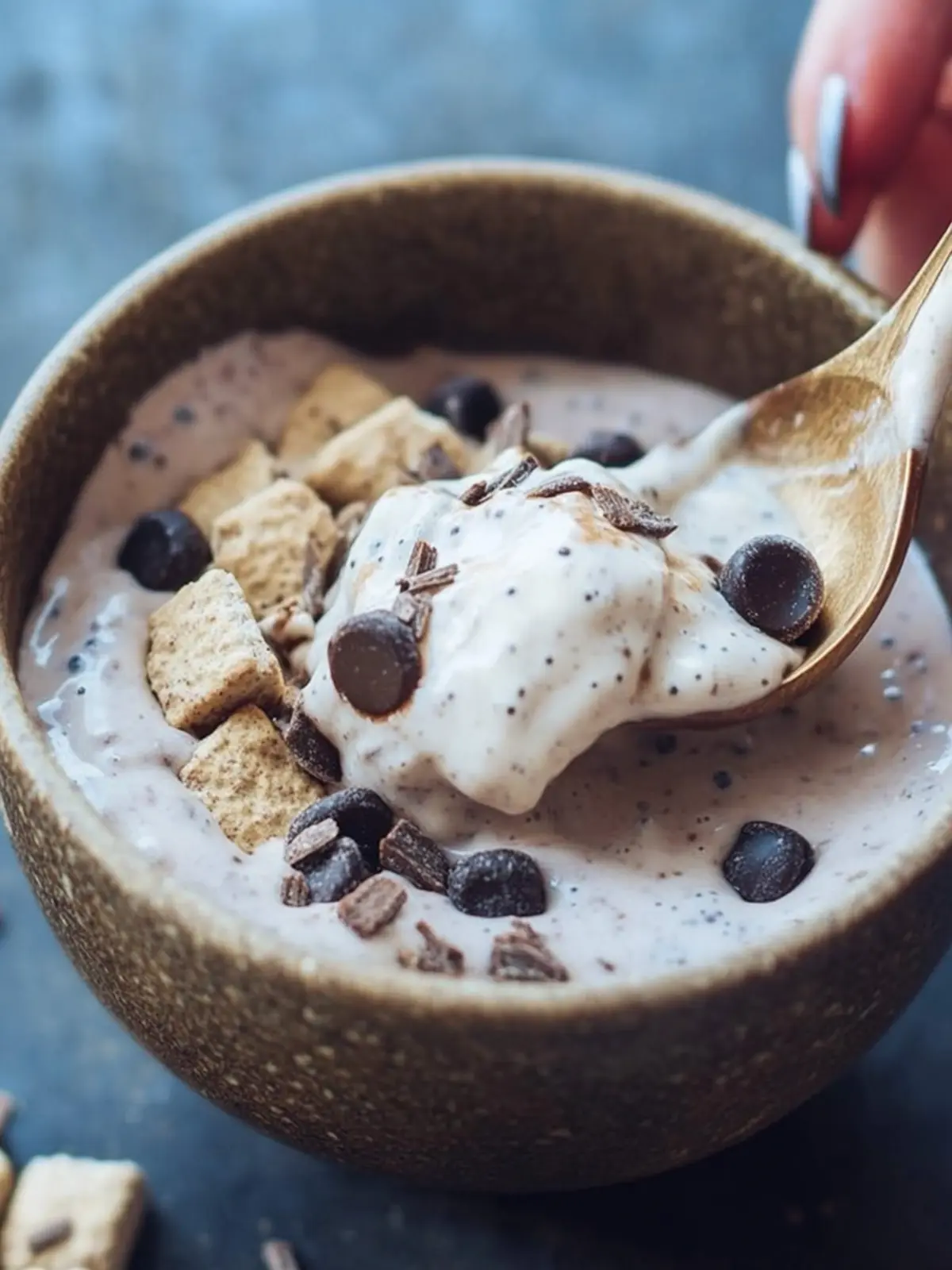 Vegan S'mores Smoothie Bowl for a Sweet Morning Treat 4 S'mores Smoothie Bowl