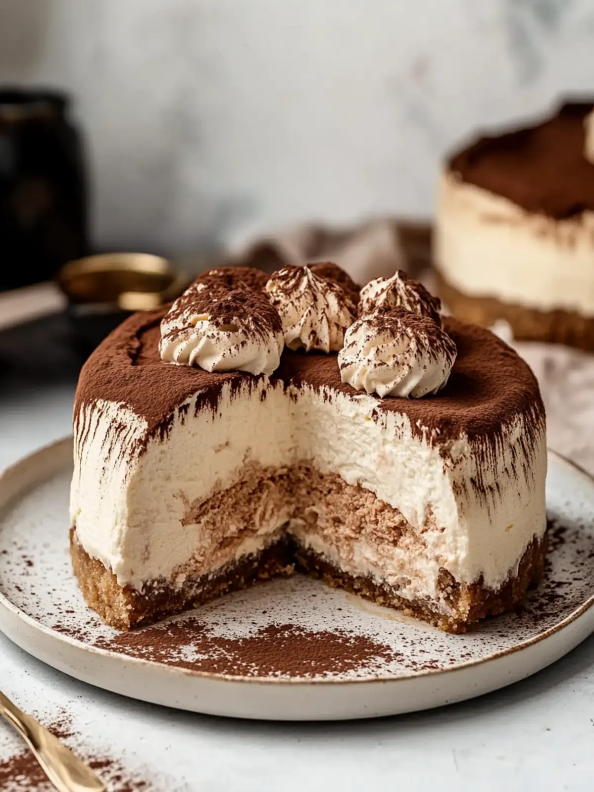 Indulge in Creamy & Rich Tiramisu Cheesecake Bliss 3 Creamy & Rich Tiramisu Cheesecake