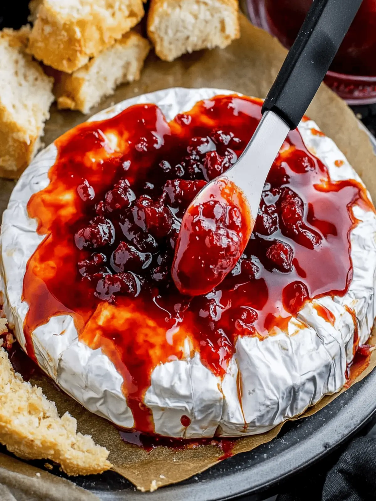 Hauntingly Delicious Halloween Bloody Baked Brie Recipe 4 Halloween Bloody Baked Brie