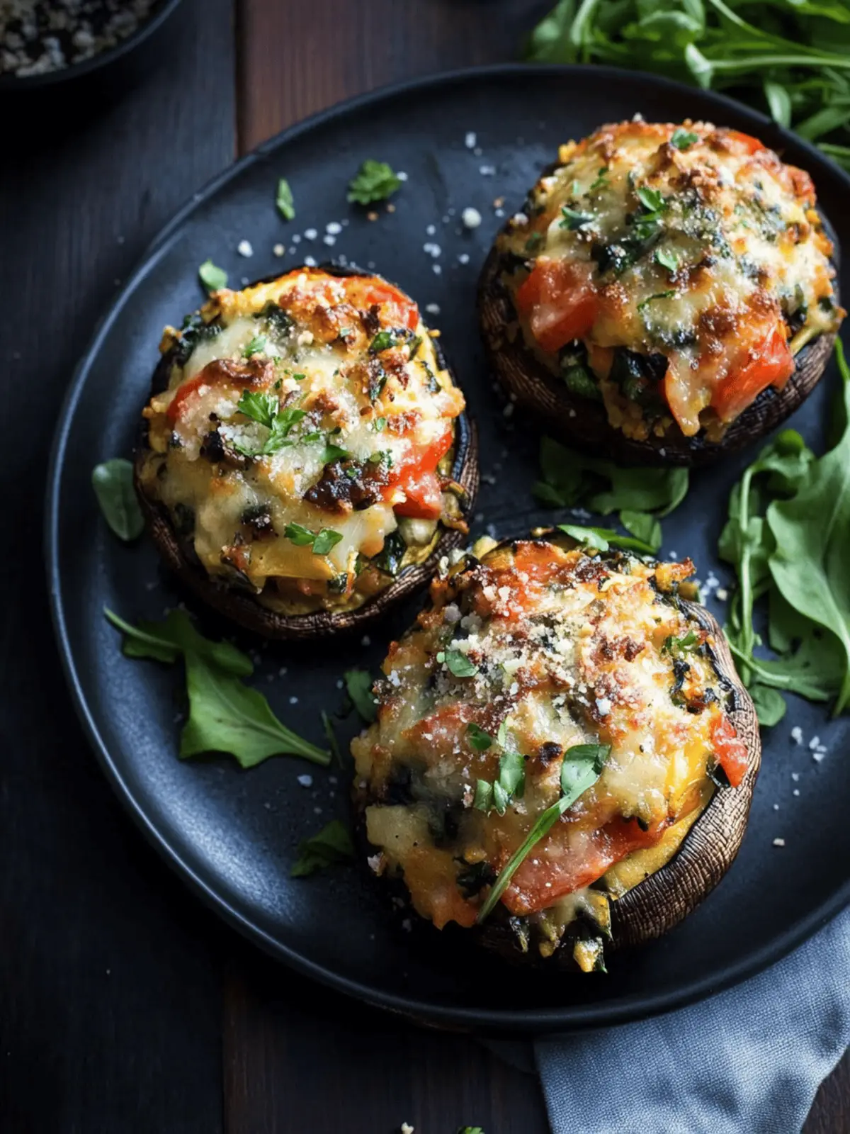 Mouthwatering Vegetable Stuffed Portabella Mushrooms Recipe 2 Vegetable Stuffed Portabella Mushrooms