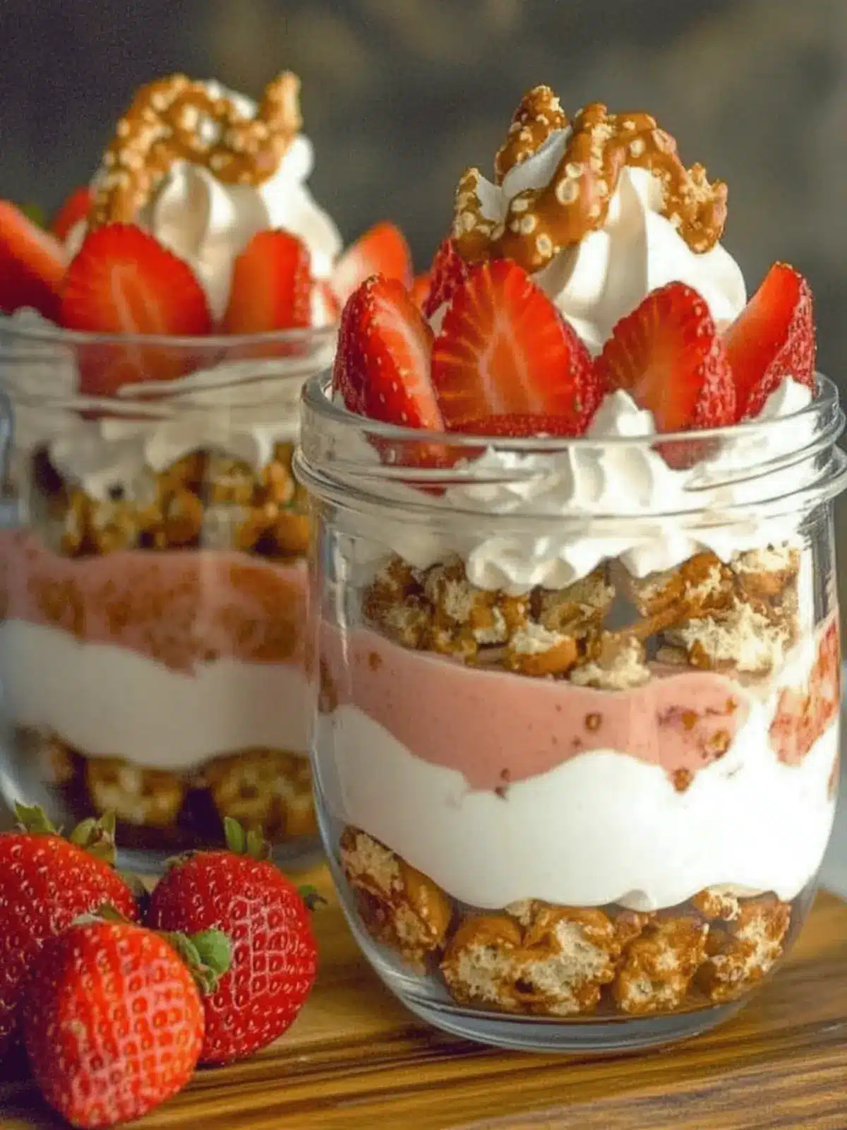 Strawberry Pretzel Salad Parfaits: Your New Favorite Summer Treat 4 Strawberry Pretzel Salad Parfaits